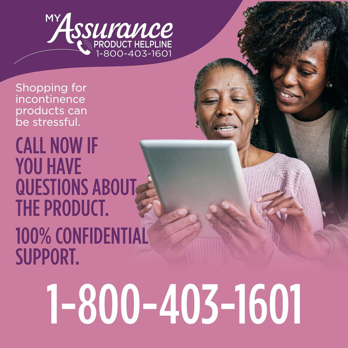 (2 pack) Assurance Women's Incontinence and Postpartum Underwear, L, Maximum Absorbency, 36 Count