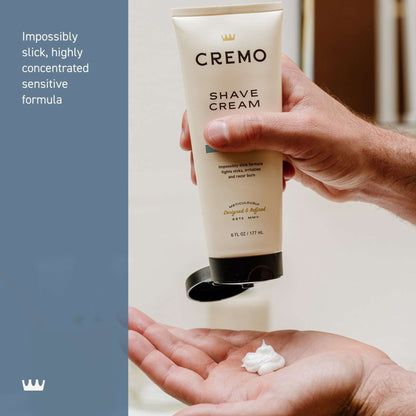 (2 pack) Cremo Sensitive Skin Concentrated Shave Cream, Unscented, 6 fl oz