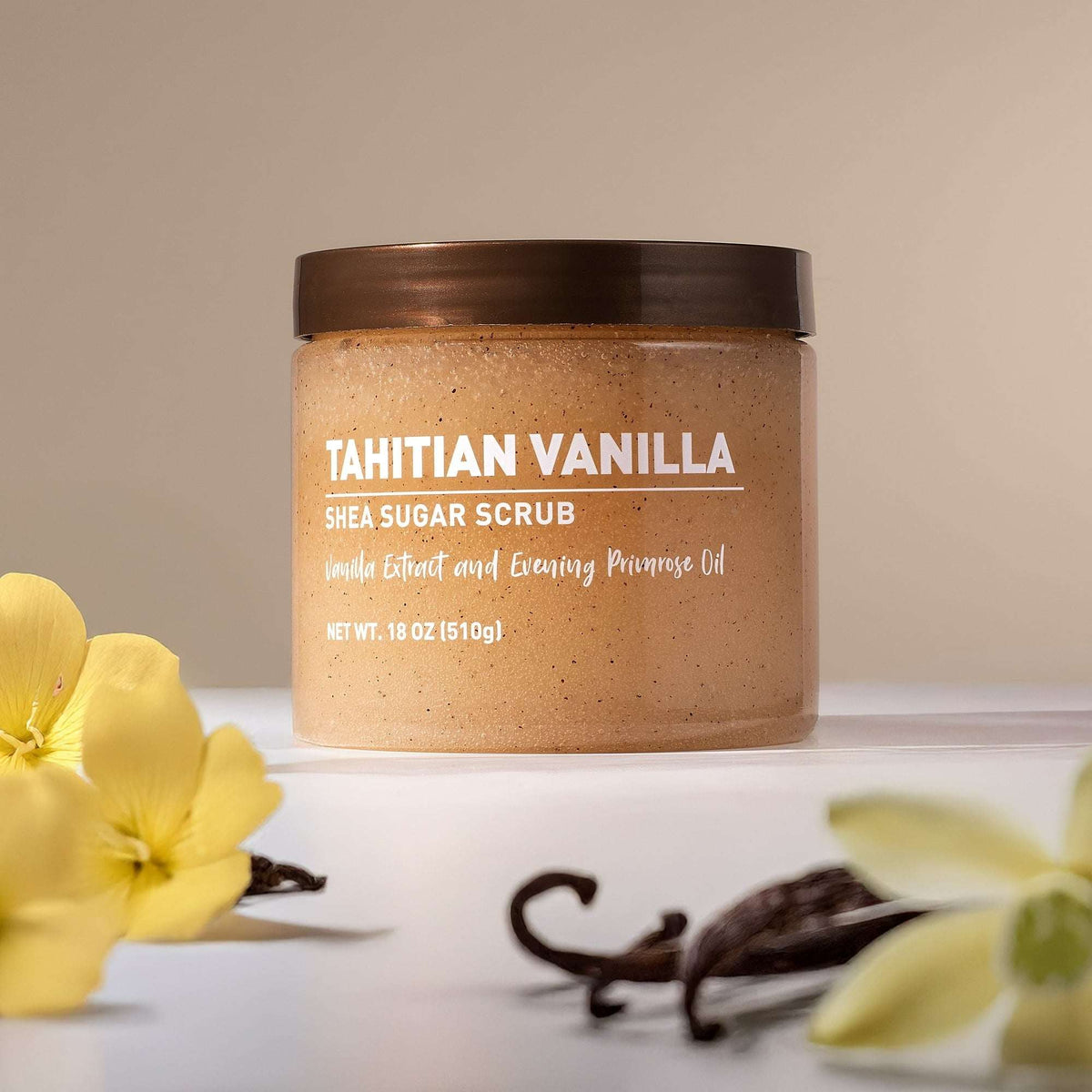 (2 pack) Shea Sugar Scrub, Tahitian Vanilla, 18 oz