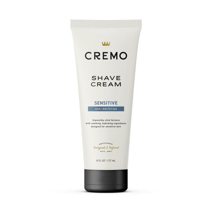 (2 pack) Cremo Sensitive Skin Concentrated Shave Cream, Unscented, 6 fl oz