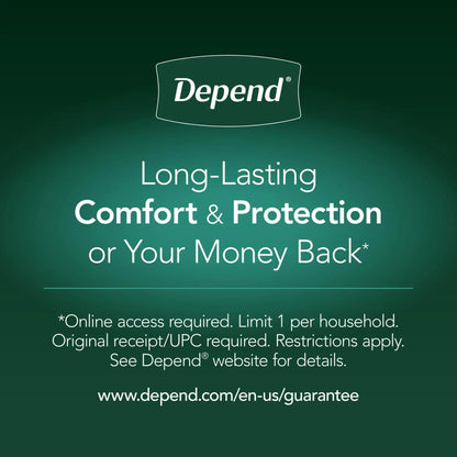 Depend Fresh Protection Incontinence Underwear for Men, Adult Diapers, XL