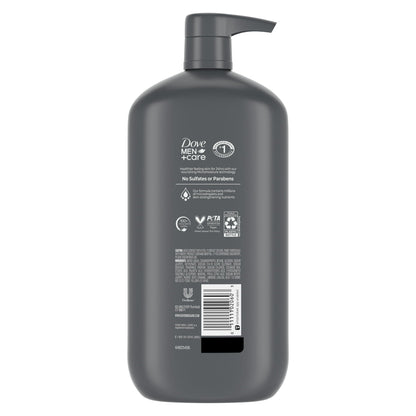 (2 pack) Dove Men+Care Extra Fresh Refreshing Hydrating Face and Body Wash, 30 fl oz