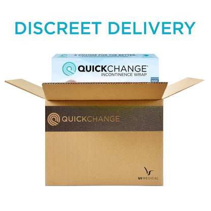 (2 pack) QuickChange Male Maximum Absorbency Incontinence Wrap, One-Size, 8 Count