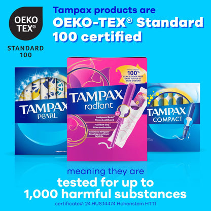 (2 pack) Tampax Pearl Tampons Multipack with LeakGuard Braid, Regular/Super/Super Plus, 47 Count