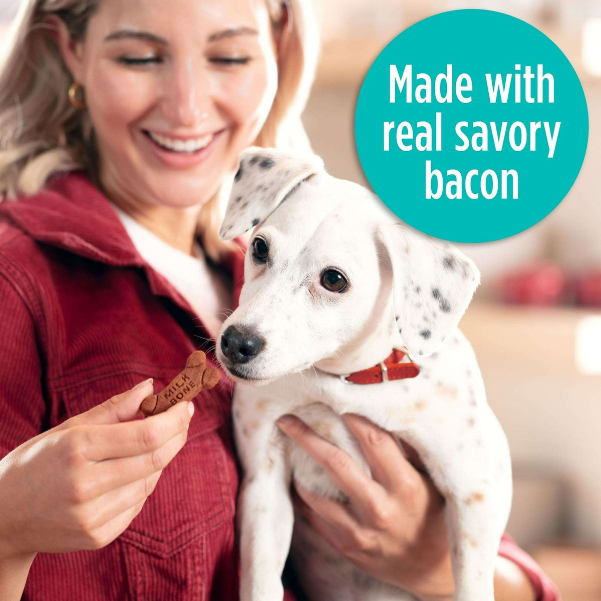 Milk Bone Soft & Chewy Dog Treats Made With Real Bacon, 5.6 oz Bag
