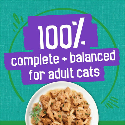 (24 pack) Purina Friskies Indoor, Saucy Seafood Bake, Wet Cat Food, 5.5 oz Can