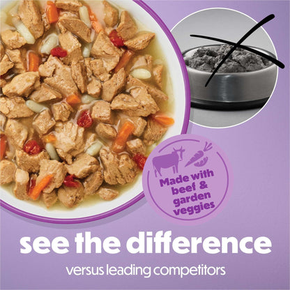 Purina Beneful Kitchen Creations With Beef and Garden Veggies in Sauce Wet Dog Food, 3 oz, 8 Pack