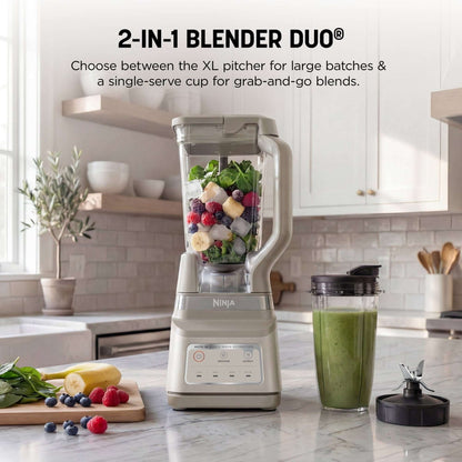 Ninja Professional Plus DUO 72-Oz Blender, Smoothies, Ice Crush, 2 Auto-iQ Preset Programs, 4 Speeds, 1400PW, BN750