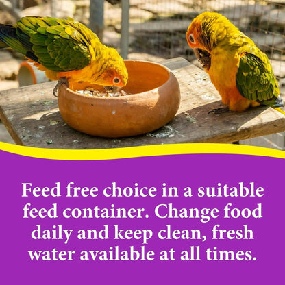 3-D Pet Products Premium Cockatiel Bird Food Seeds, with Probiotics, 4.5 lb. Stay Fresh Jar
