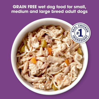 (12 pack) Nature's Recipe Grain Free Chicken & Lamb in Savory Broth Wet Dog Food, 2.75 oz Cup