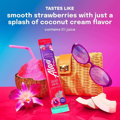 Alani Nu HAWAIIAN SHAVED ICE, Energy Sticks Drink Powder, 200mg Caffeine, Pre Workout Performance with Antioxidants, On-The-Go Drink Mix, Biotin, B Vitamins, Zero Sugar, 5 Calories, 10 Pack