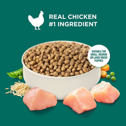 Rachael Ray Nutrish Dry Dog Food Puppy, Real Chicken & Brown Rice Recipe, 5 lb.