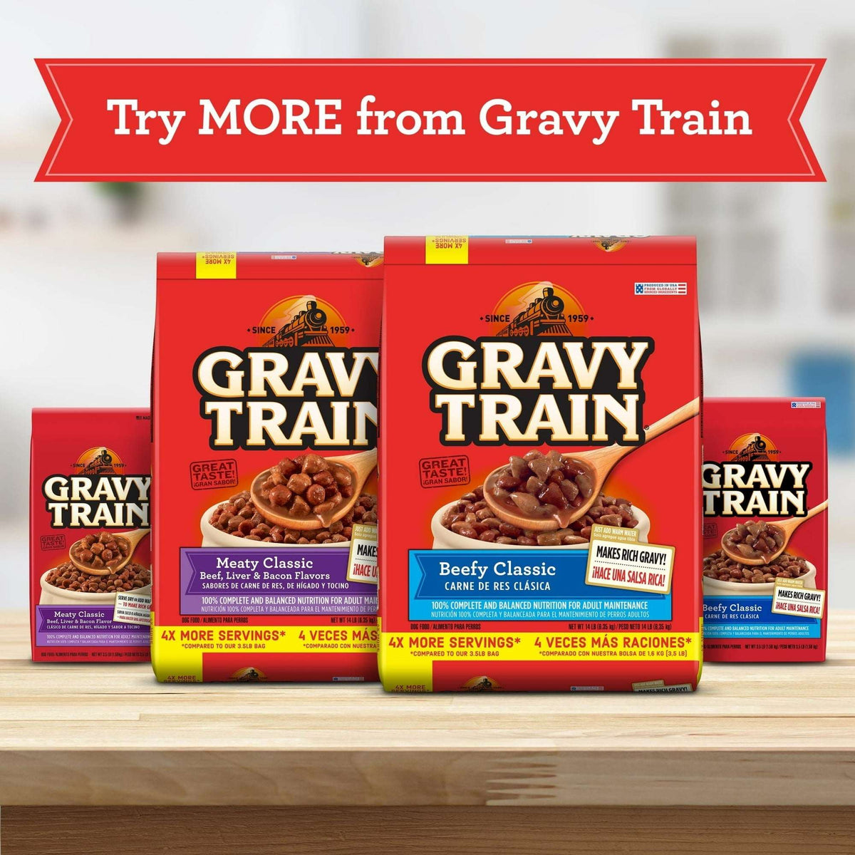 Gravy Train Beefy Classic Dry Dog Food, 13 lb. Bag