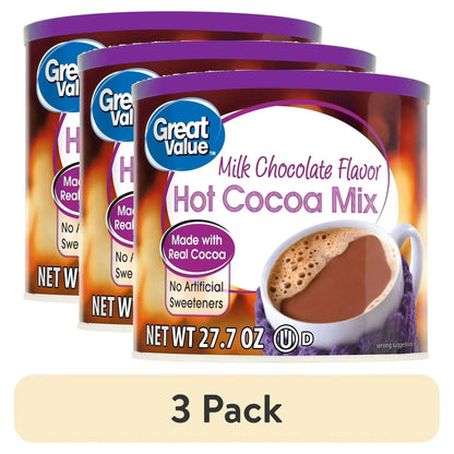 Great Value Milk Chocolate Hot Cocoa Drink Mix, 27 oz Canister