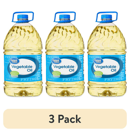 Great Value Vegetable Oil, Heart Healthy and Versatile, 1 Gallon Bottle