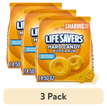 Life Savers Butter Rum Hard Candy Individually Wrapped, Sharing Size