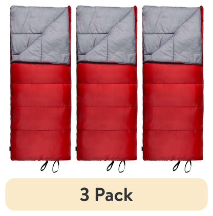 (3 pack) Ozark Trail 50 F Rectangular Sleeping Bag