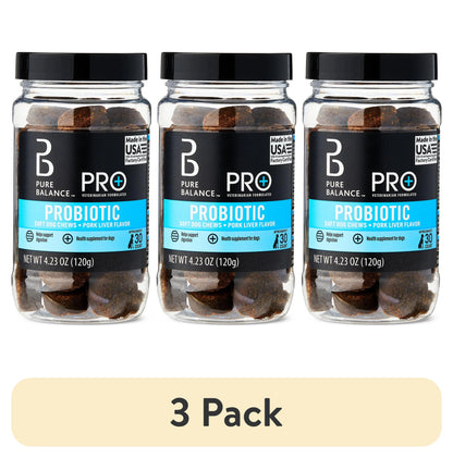 Pure Balance Pro+ Probiotic, Digestion Support, Dog Soft Chews, 30 Count