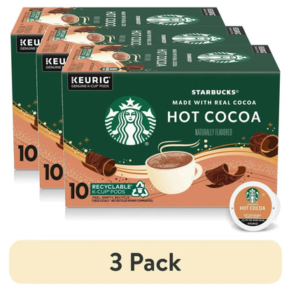 Starbucks Hot Cocoa, Made with Real Cocoa, K-Cup Coffee Pods, 10 Count