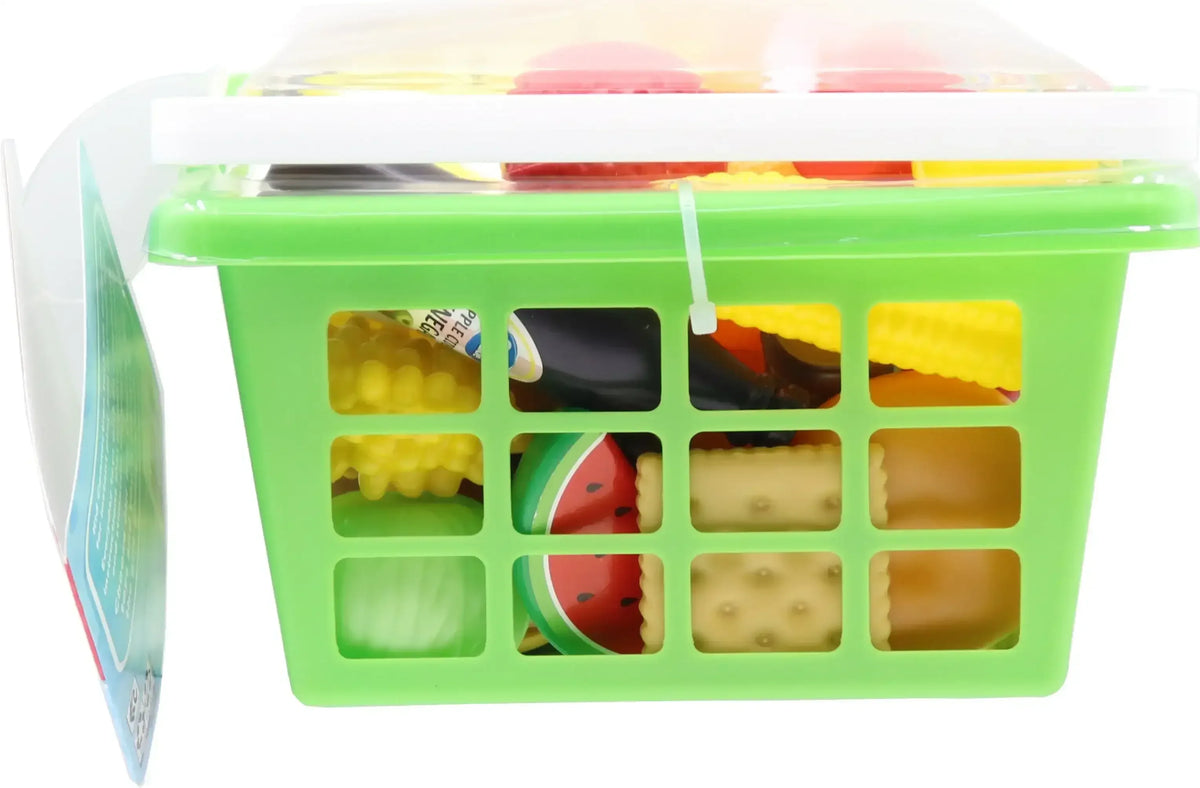 Kid Connection Play Food Basket, 100 Pieces, Toddler Toys