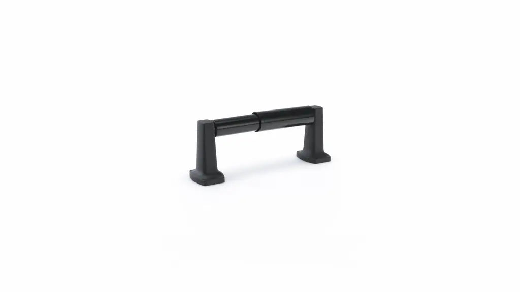 Mainstays Matte Black Wall Mount Toilet Paper Holder with Hardware