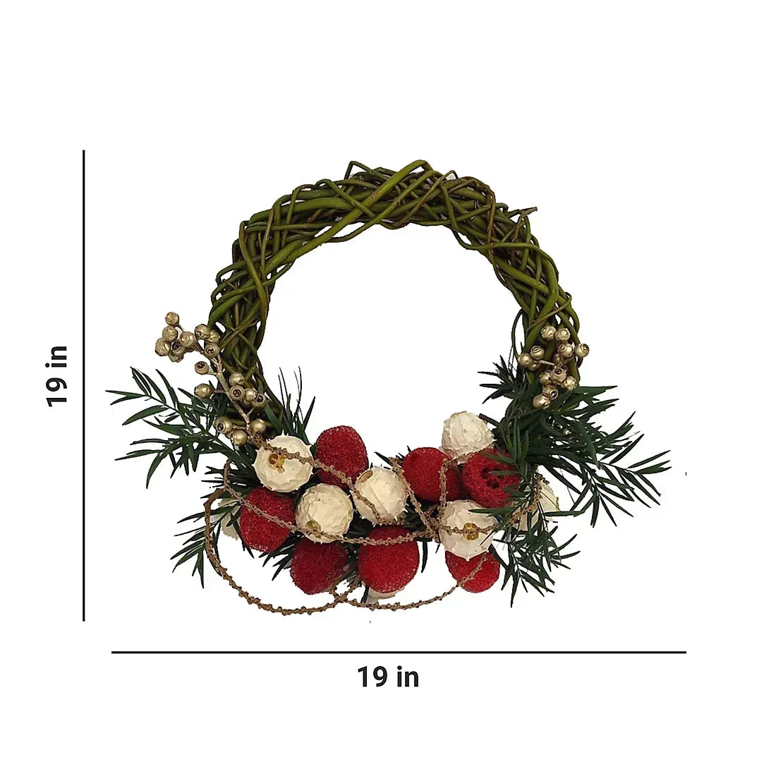 Tropical Golden Berry Wreath, 20"