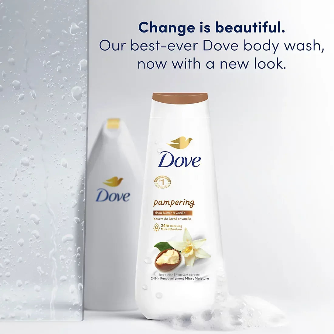 Dove Body Wash Pamper Shea Butter and Vanilla, 3 ct./23 oz.