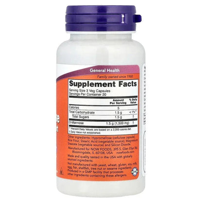 NOW Foods, D-Mannose, 500 mg