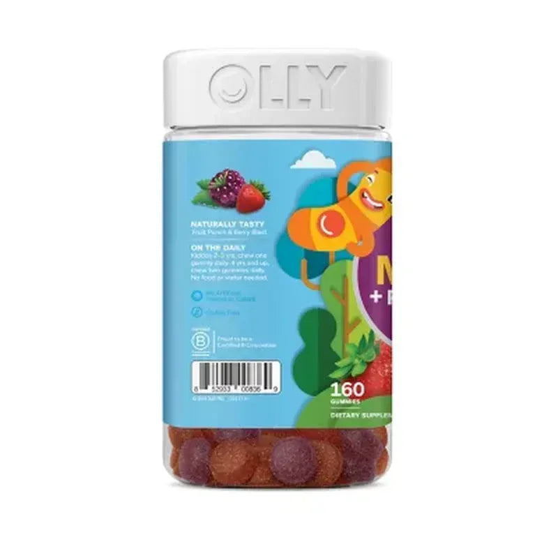 OLLY Kids Multivitamin + Probiotic Gummy, Berry (160 Ct.)