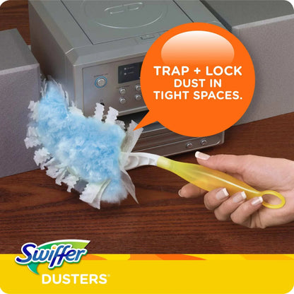 Swiffer Dusters Cleaning Kit, Feather Duster Alternative, Unscented, Includes 1 Handle + 5 Refills