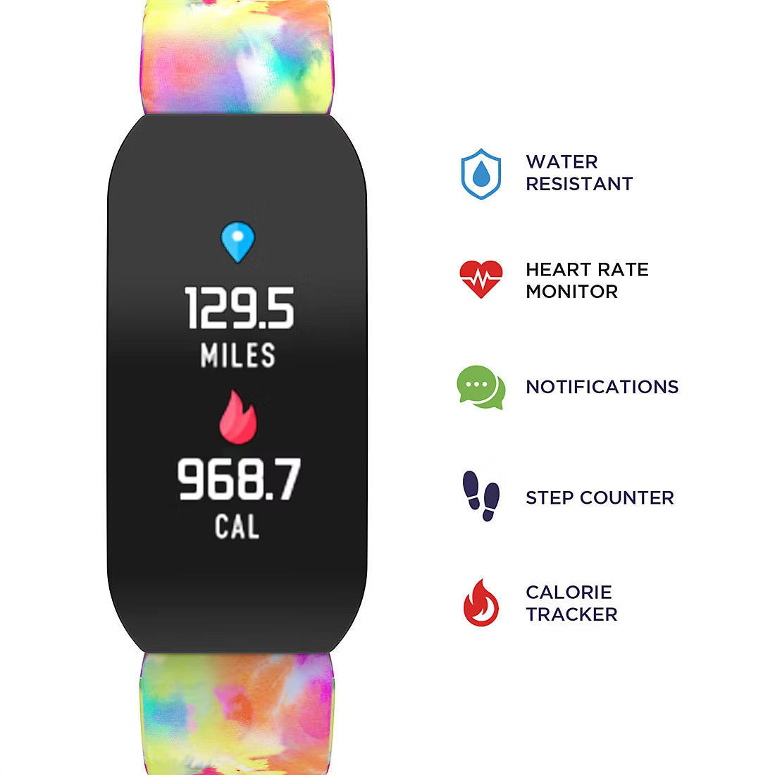 iTouch Active Smartwatch and Fitness Tracker - Tie-dye