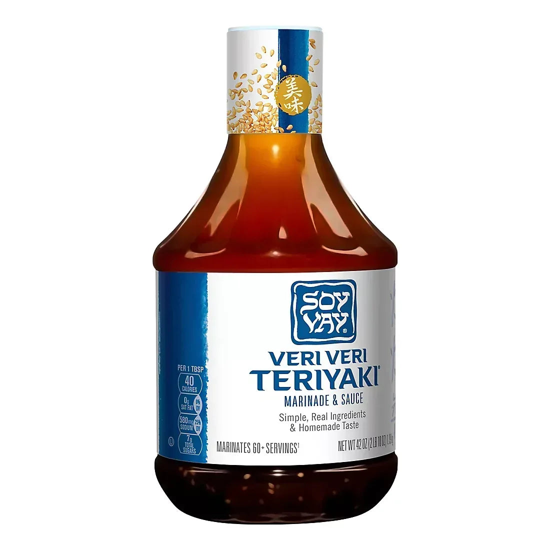 Soy Vay Veri Veri Teriyaki Marinade and Sauce, Bottle, 42 fl. oz.