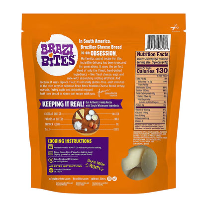 Brazi Bites Gluten-Free Cheddar & Parmesan Cheese Bread, 26 oz.