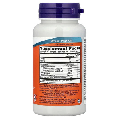 NOW Foods, Krill & CoQ10, 60 Softgels