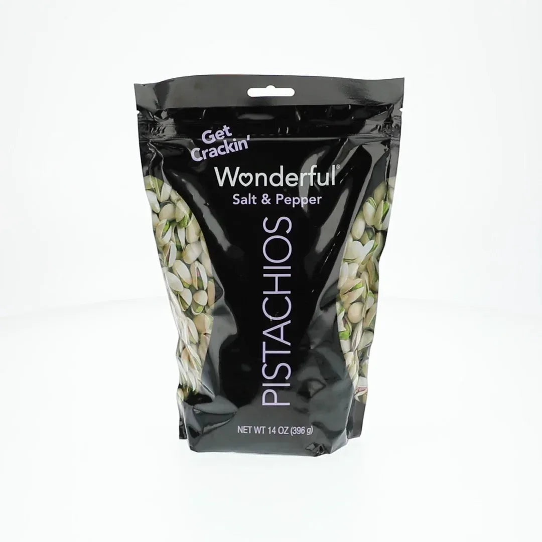 Wonderful Pistachios In-Shell Salt & Pepper Nuts, 14 Ounce Bag