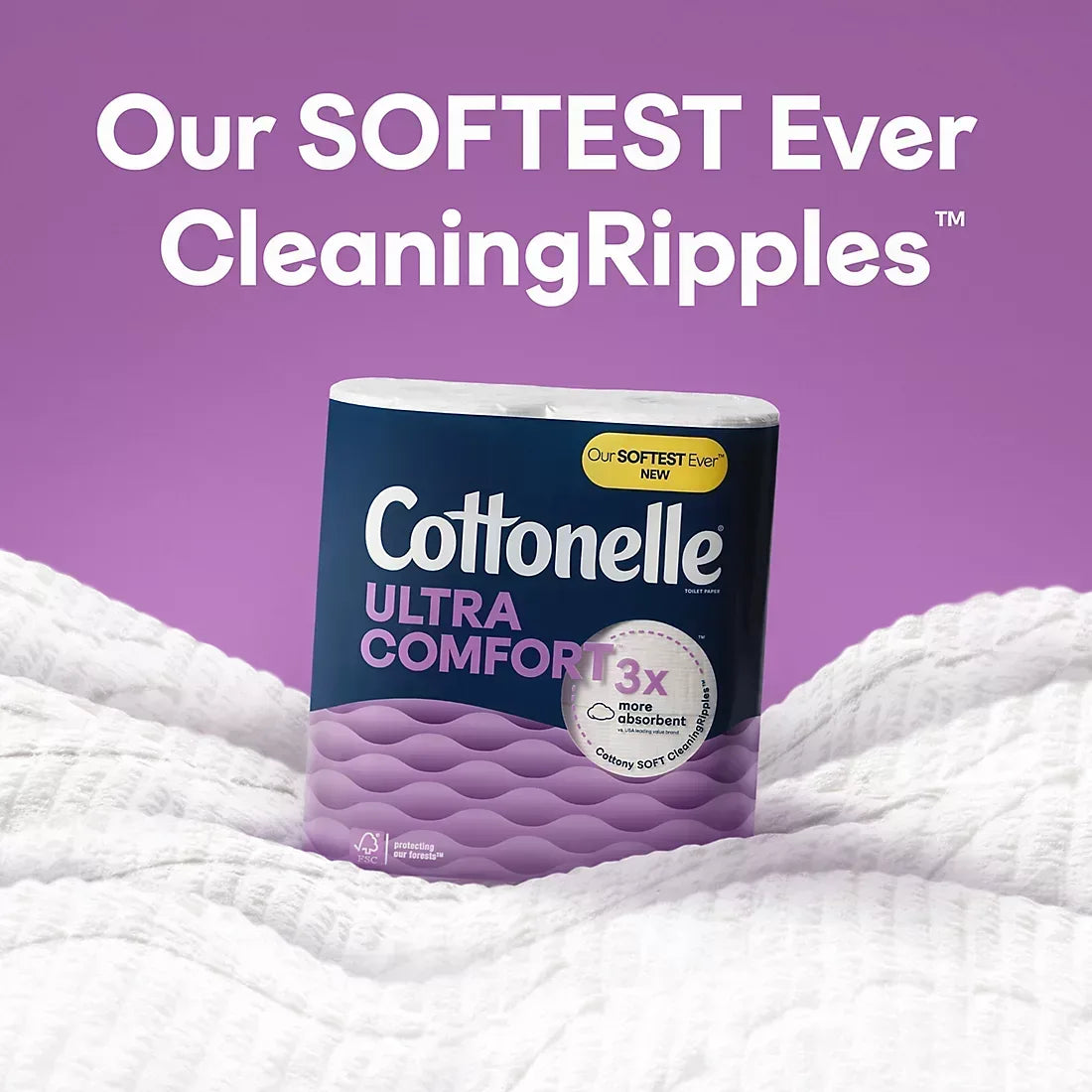 Cottonelle Ultra Comfort Mega+ Toilet Paper, 36 pk./269 sheets per roll