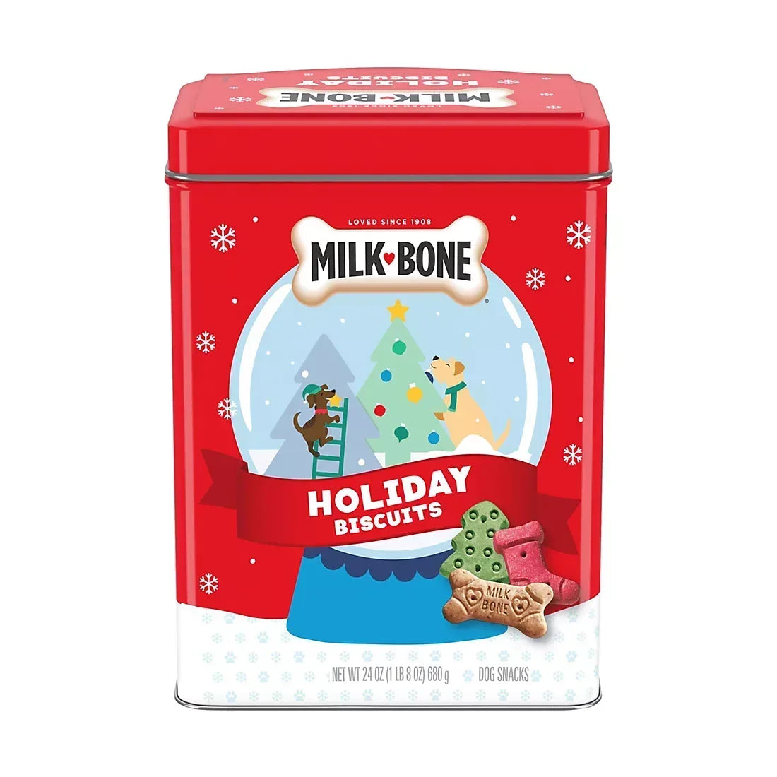 Milk-Bone Holiday Dog Treats, 24 oz. Collectible Tin