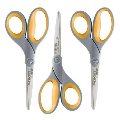 Westcott 8" Titanium Bonded Scissors 3 pk.