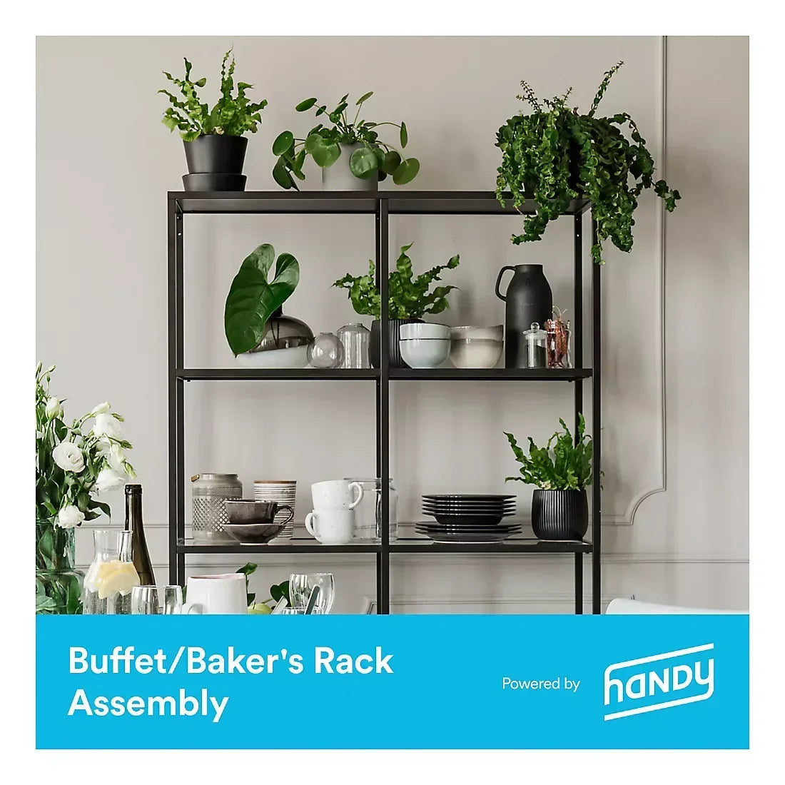 Handy Buffet or Baker's Rack Assembly