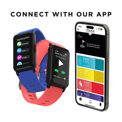 iTouch Active 4 Unisex Green Smartwatch Fitness Tracker
