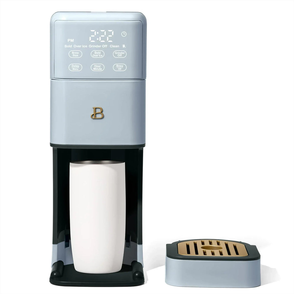 Beautiful Perfect Grind™ Programmable Single Serve Coffee Maker, White Icing by Drew Barrymore