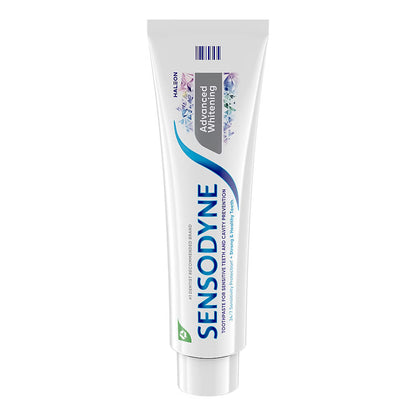 Sensodyne Advanced Whitening Toothpaste, For Sensitive Teeth and Cavity Protection, 4 pk./6.5 oz.