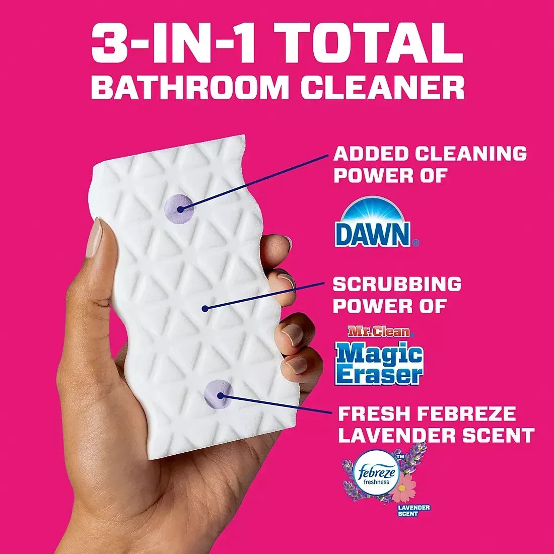 Mr. Clean 2-In-1 Bathroom Magic Eraser Sponges, 11 ct.