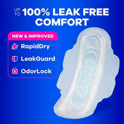 Always Ultra Thin Feminine Pads with Wings for Women, Size 2, Long Super Absorbency, Unscented, 92 ct.