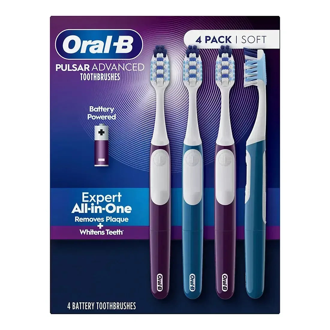 Oral-B Pulsar Advanced All-in-One Soft Toothbrush, 4 ct.