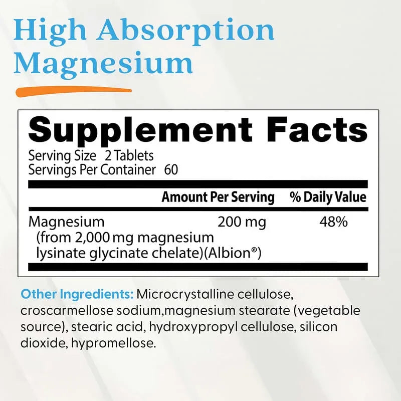 Doctor's Best, High Absorption Magnesium, Tablets (100 mg per Tablet)