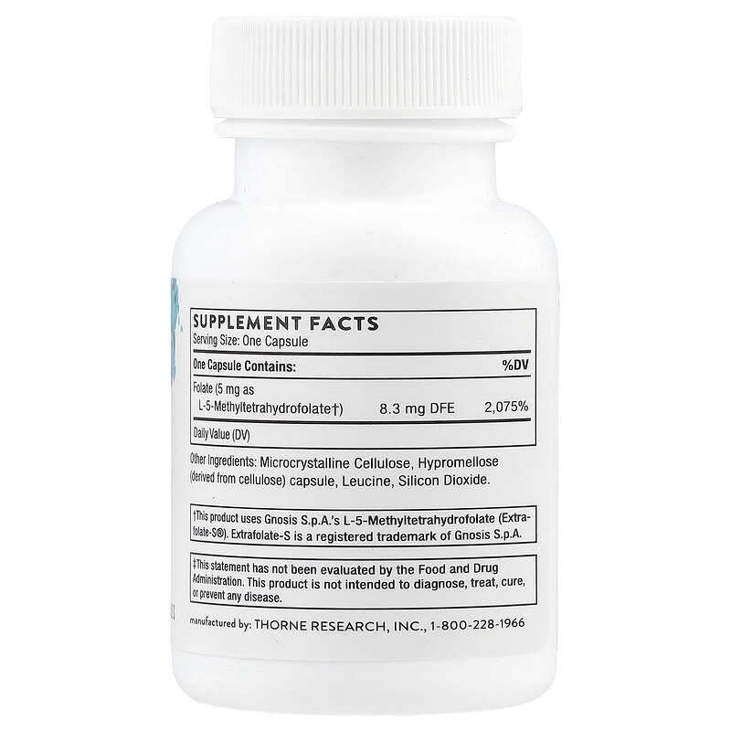 Thorne, 5-MTHF, 60 Capsules