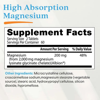 Doctor's Best, High Absorption Magnesium, Tablets (100 mg per Tablet)