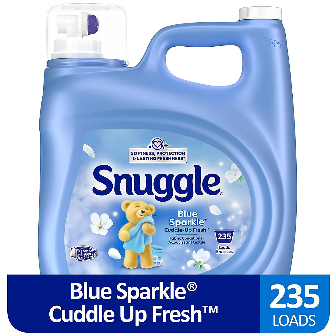 Snuggle Blue Sparkle Liquid Fabric Conditioner, 159.8 oz.