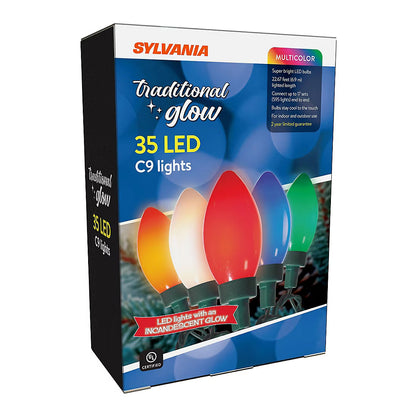 Sylvania C9 Led Christmas Lights, 35 ct.